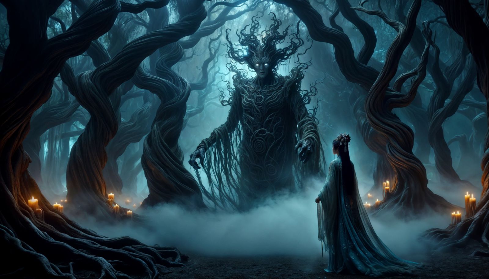 Siu Sin confronts the Tree Demon