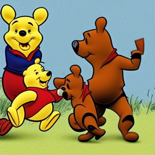 Winnie the Pooh murders zombies with a shotgun - AI Generated Artwork - NightCafe Creator Winnie the Pooh murders zombies with a shotgun - AI Generated Artwork - NightCafe Creator