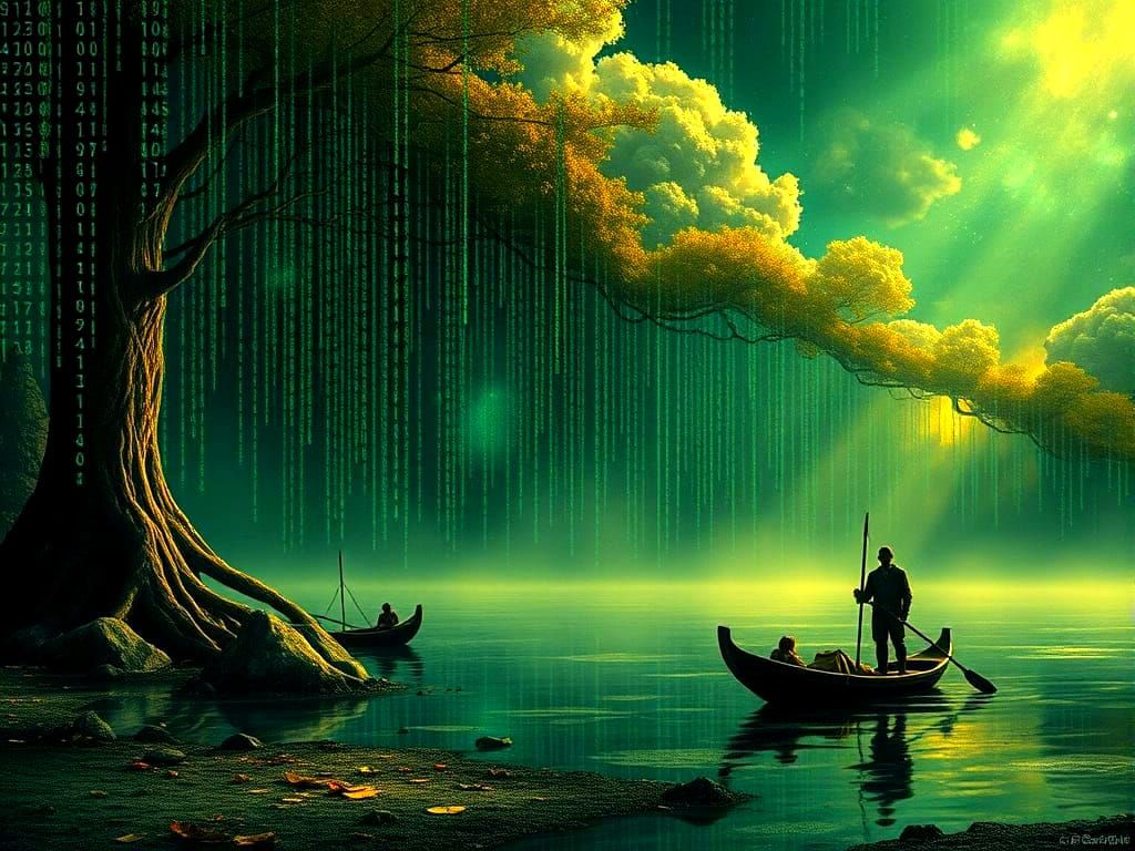 Arriving at the world of the Matrix  by @Hugo Raul