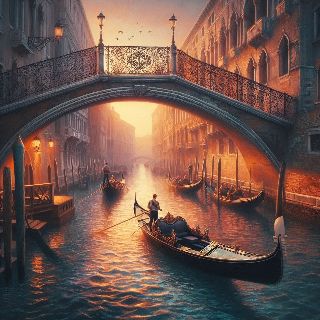 Sunset Serenade in Venice
