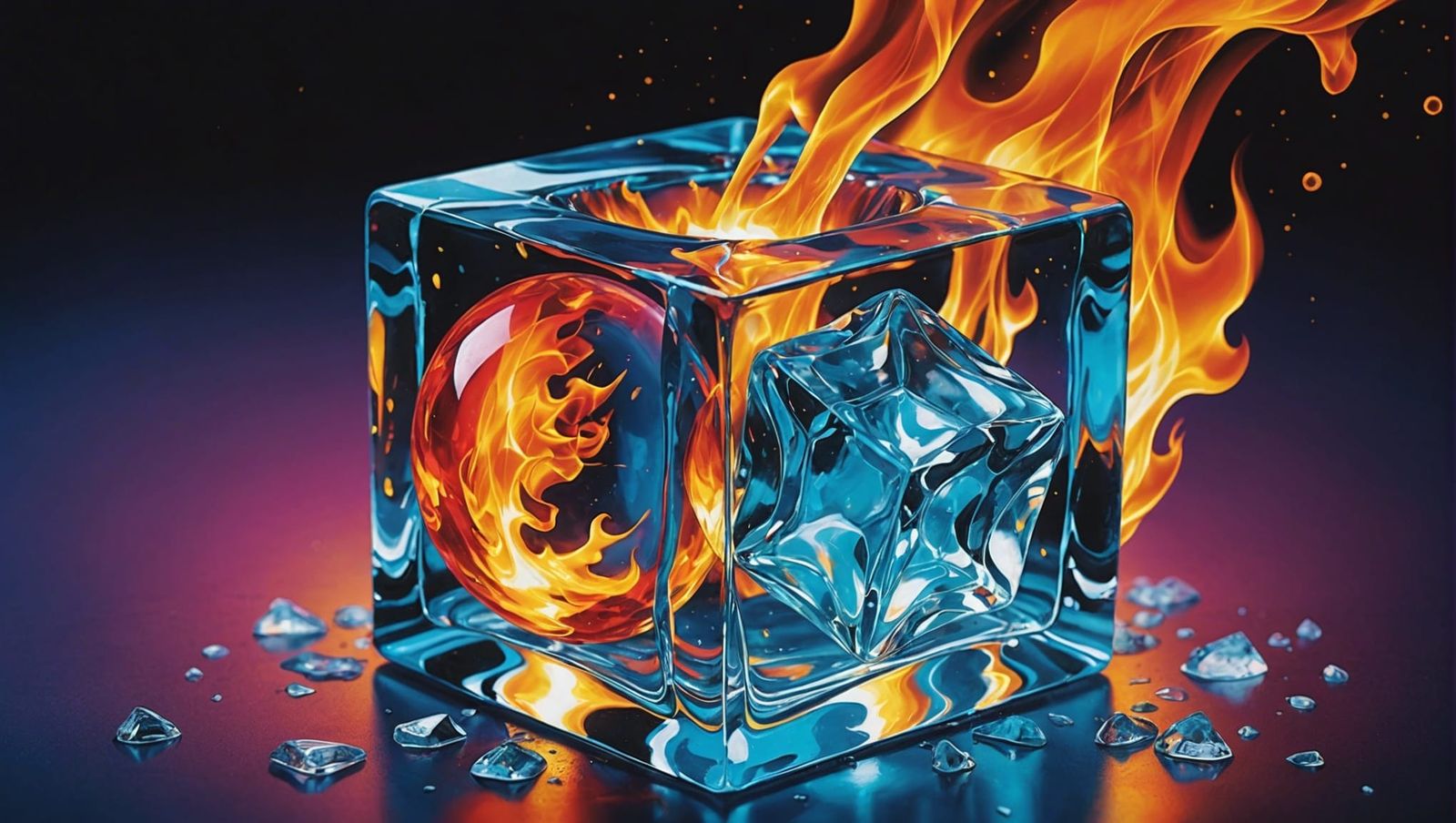 Fire and Ice  by @Dorkish