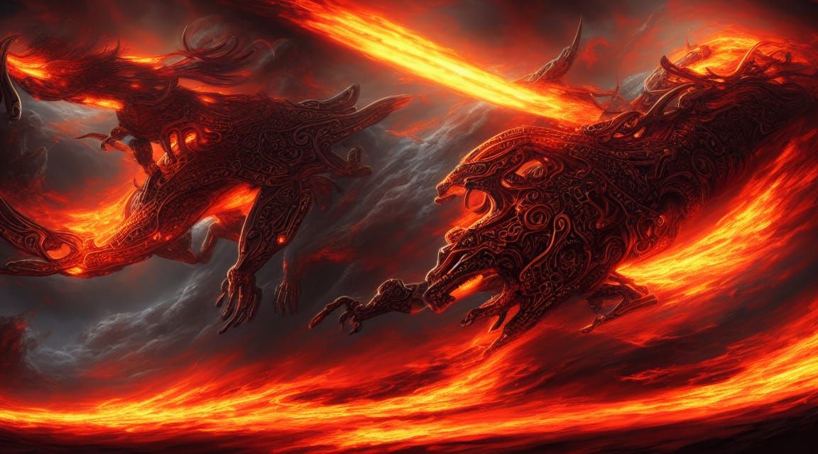 A delectable chariot of fire, careening through space and ti...