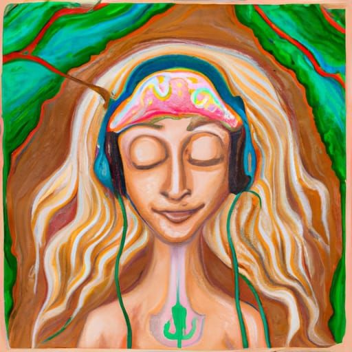 Listening to music, Amanda Sage
