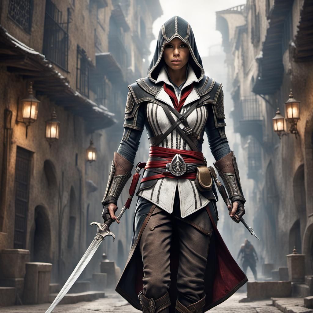 Eva Longoria as an assassin from assassin’s creed sword - AI Generated ...