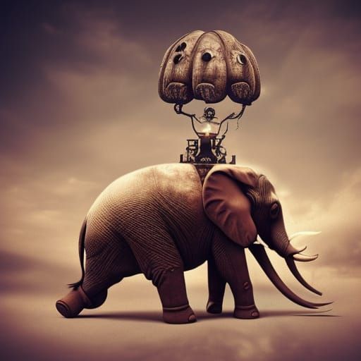 Dirigible with Elephant Head Fail