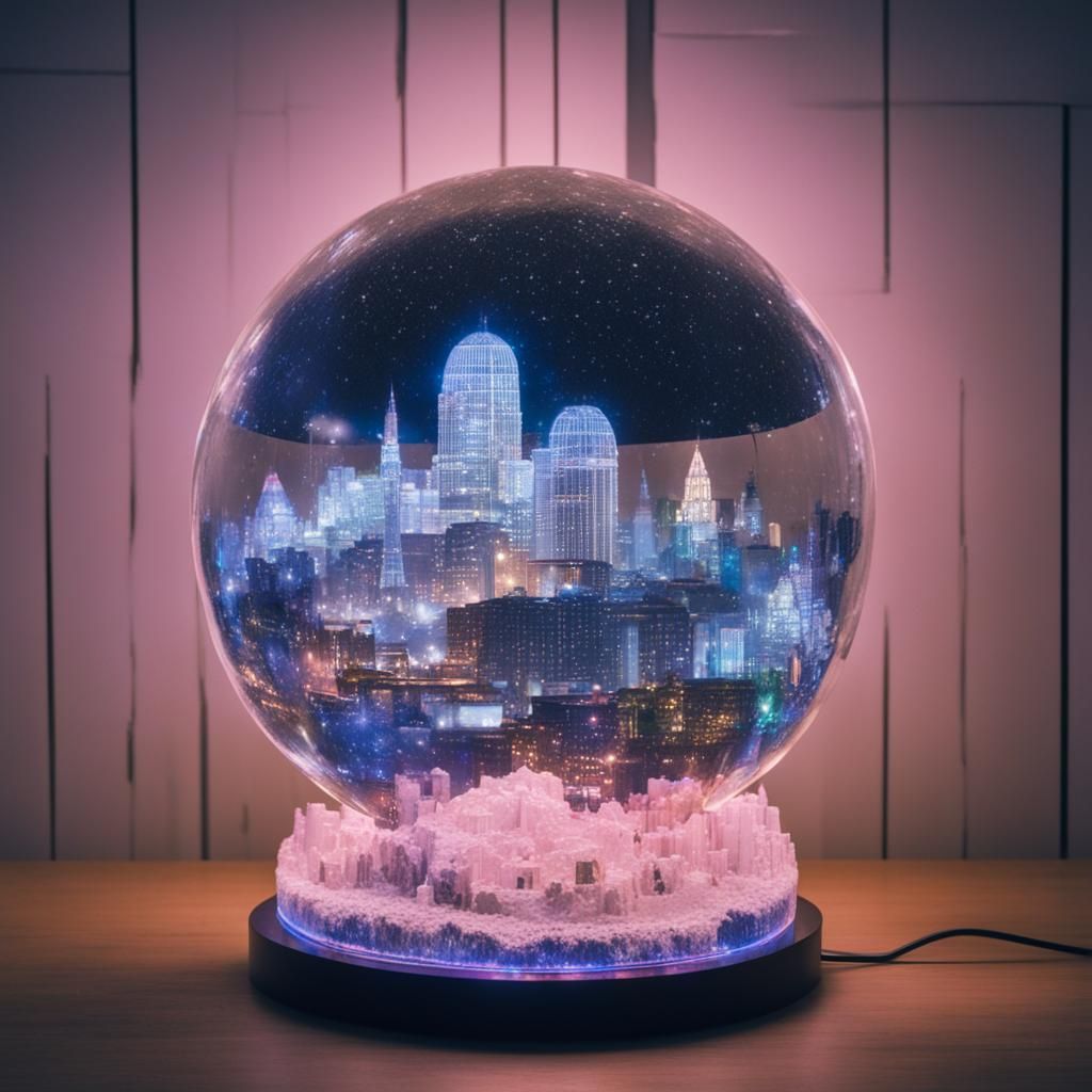 A snowglobe within a globe within a snowglobe within an arcology globe ...