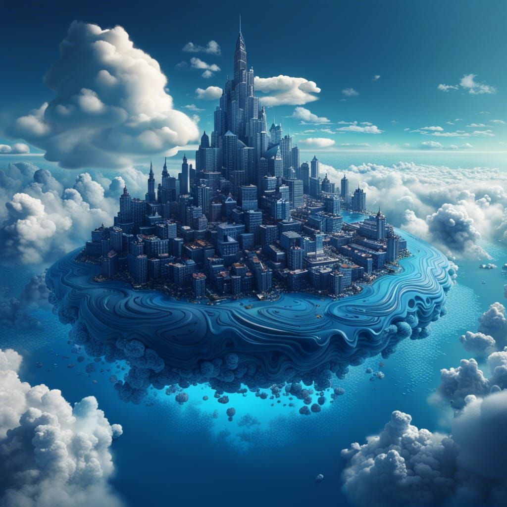 Blue City  by @lizardly 