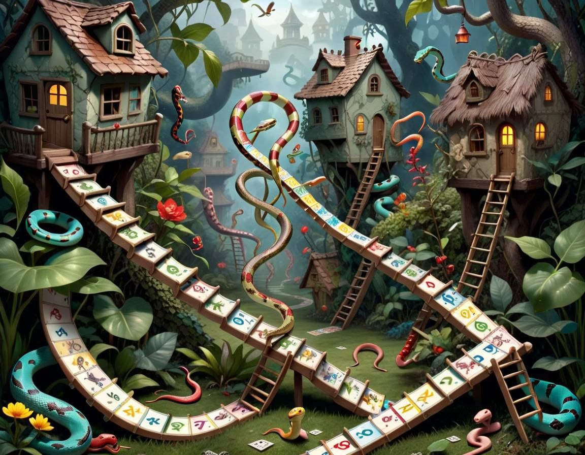 Snake and Ladders  by @Aqualemonade 