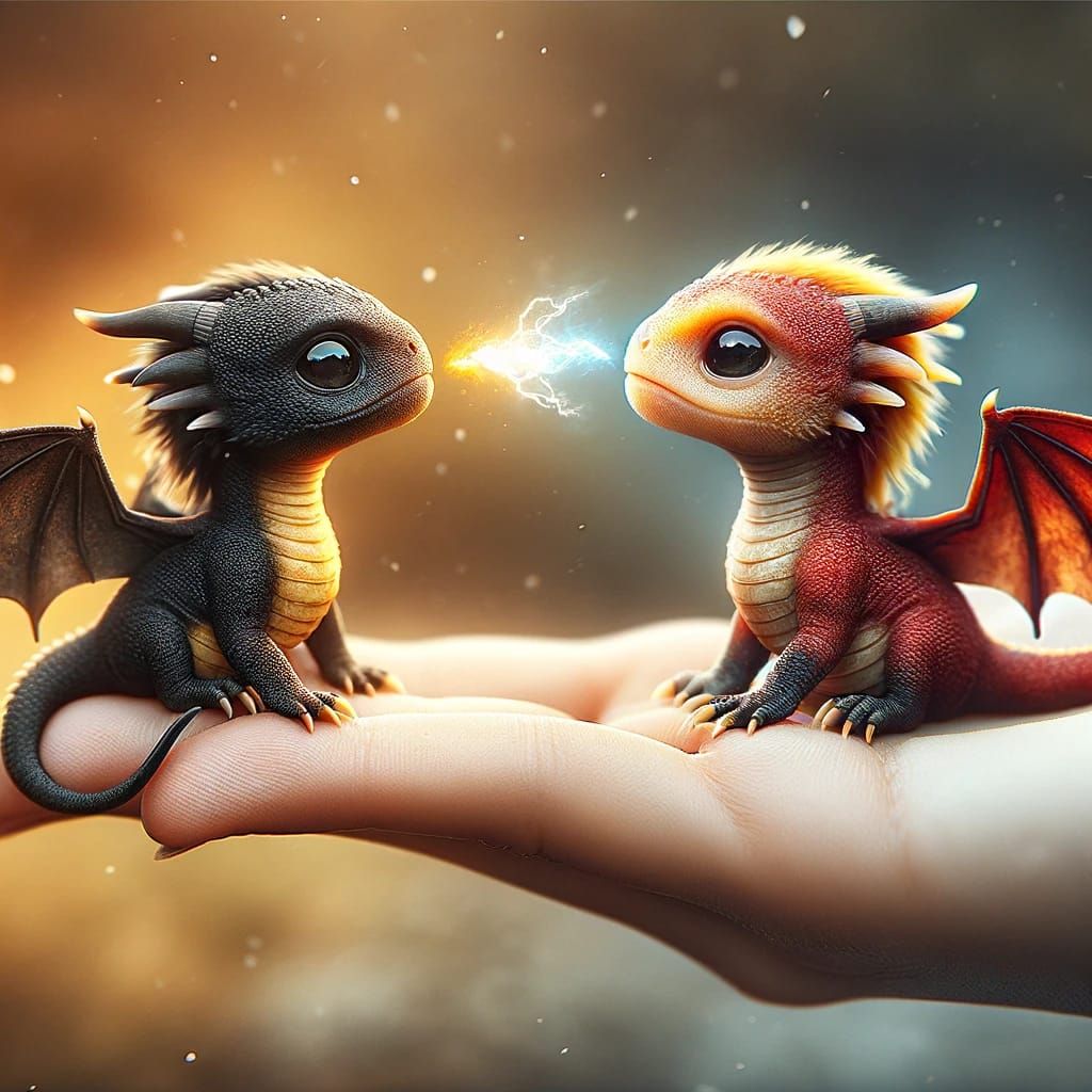 Draco Minimus (AKA Sunflare and Scarlett)