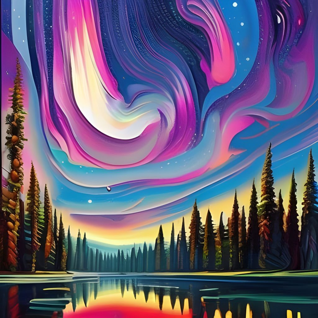 Aurora Borealis AI Generated Artwork NightCafe Creator