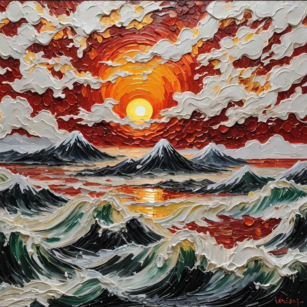 Red sun  by @My_Spirit_Fox___ 