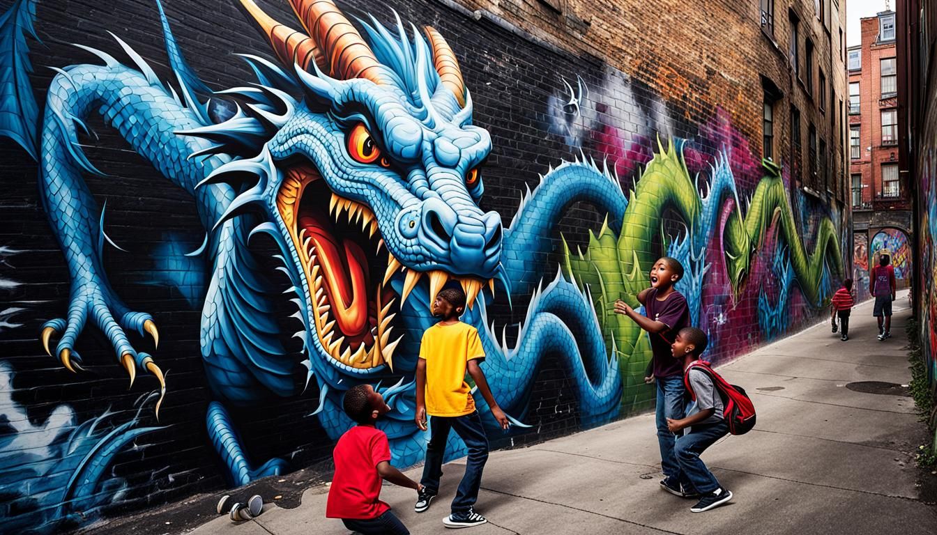 The Escape from the Graffiti Dragon