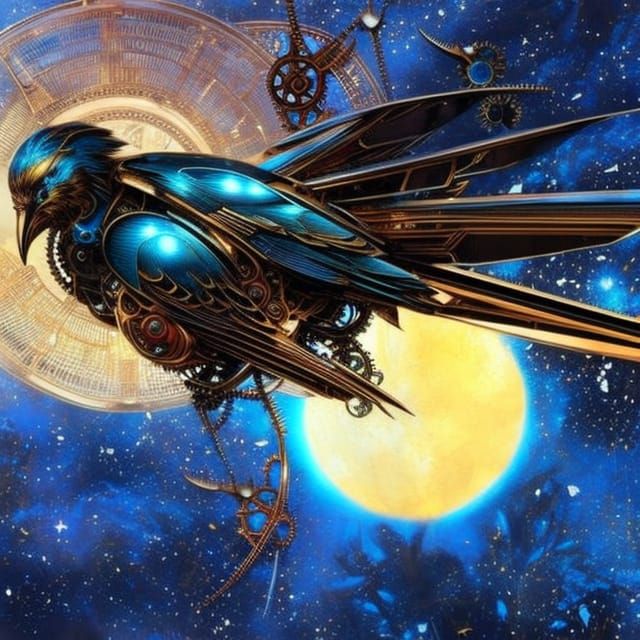 Mechanical bird  by @The shadow of AI