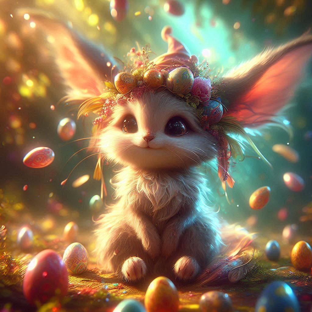 adorable fairy-tale fantasy creature portrait..