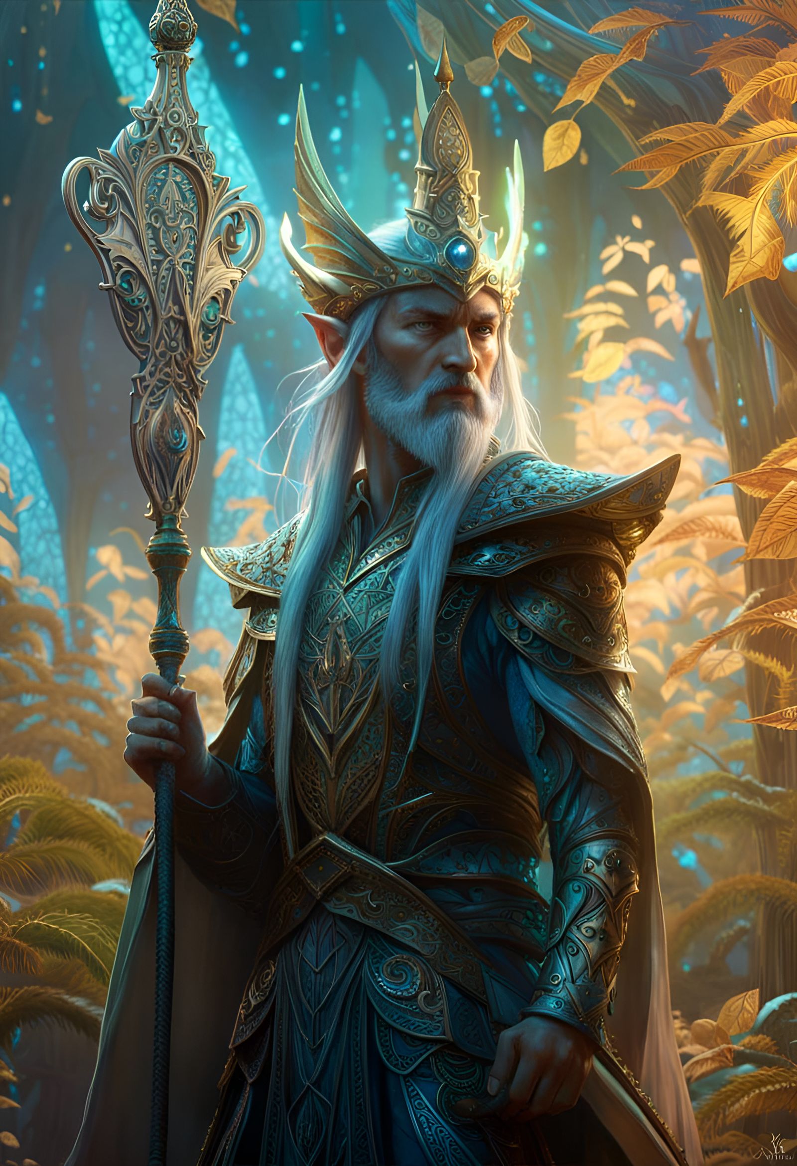 Elven King 🧝‍♂️ - Ai Generated Artwork - Nightcafe Creator