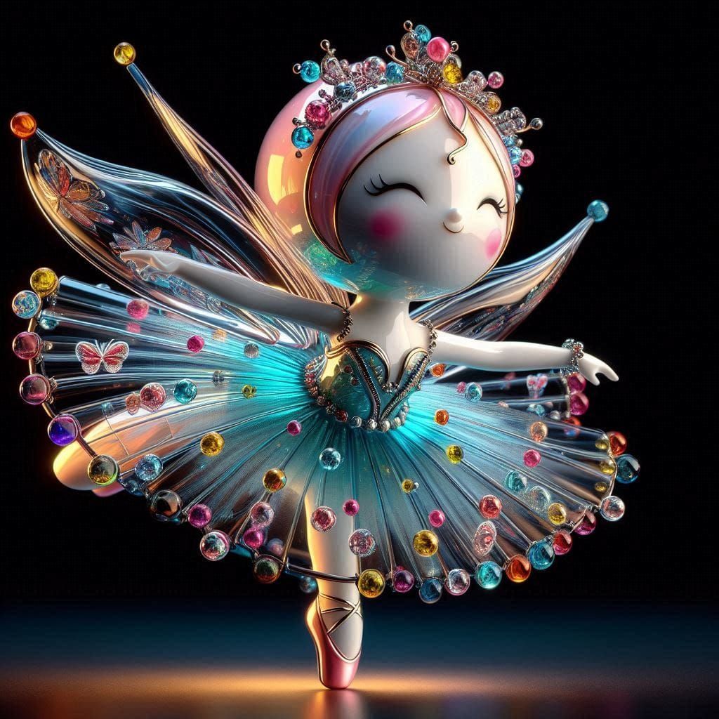 Enameled Glass Figurine