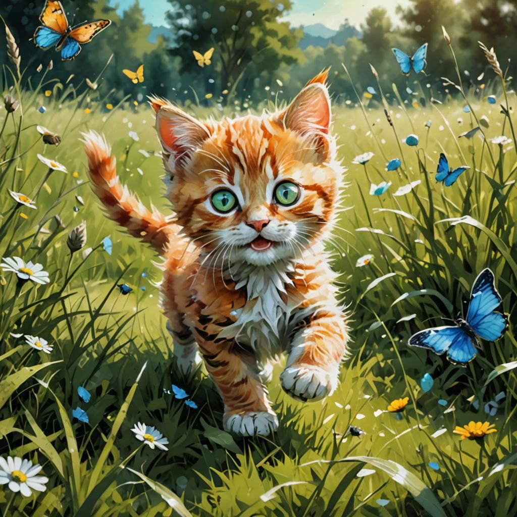 An innocent wide-eyed look and the gentle embrace of a purr