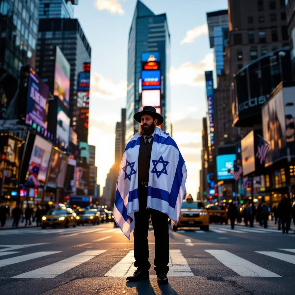 Manhattan Intersection: Jewish Pride in Golden Hour