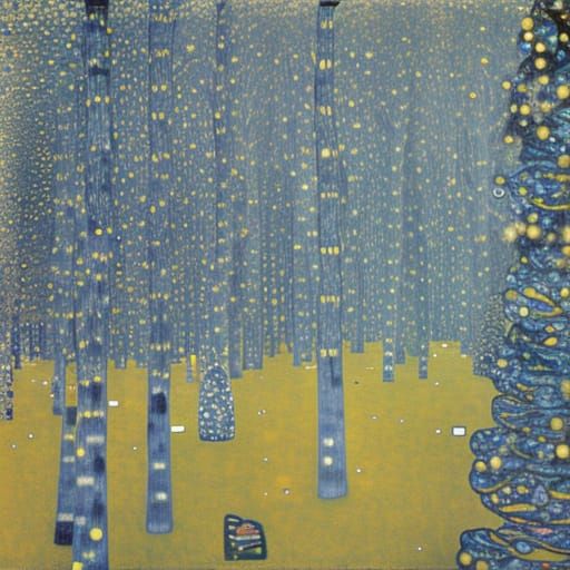 Klimt winter - AI Generated Artwork - NightCafe Creator