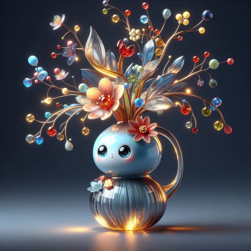 Enameled Glass Figurine