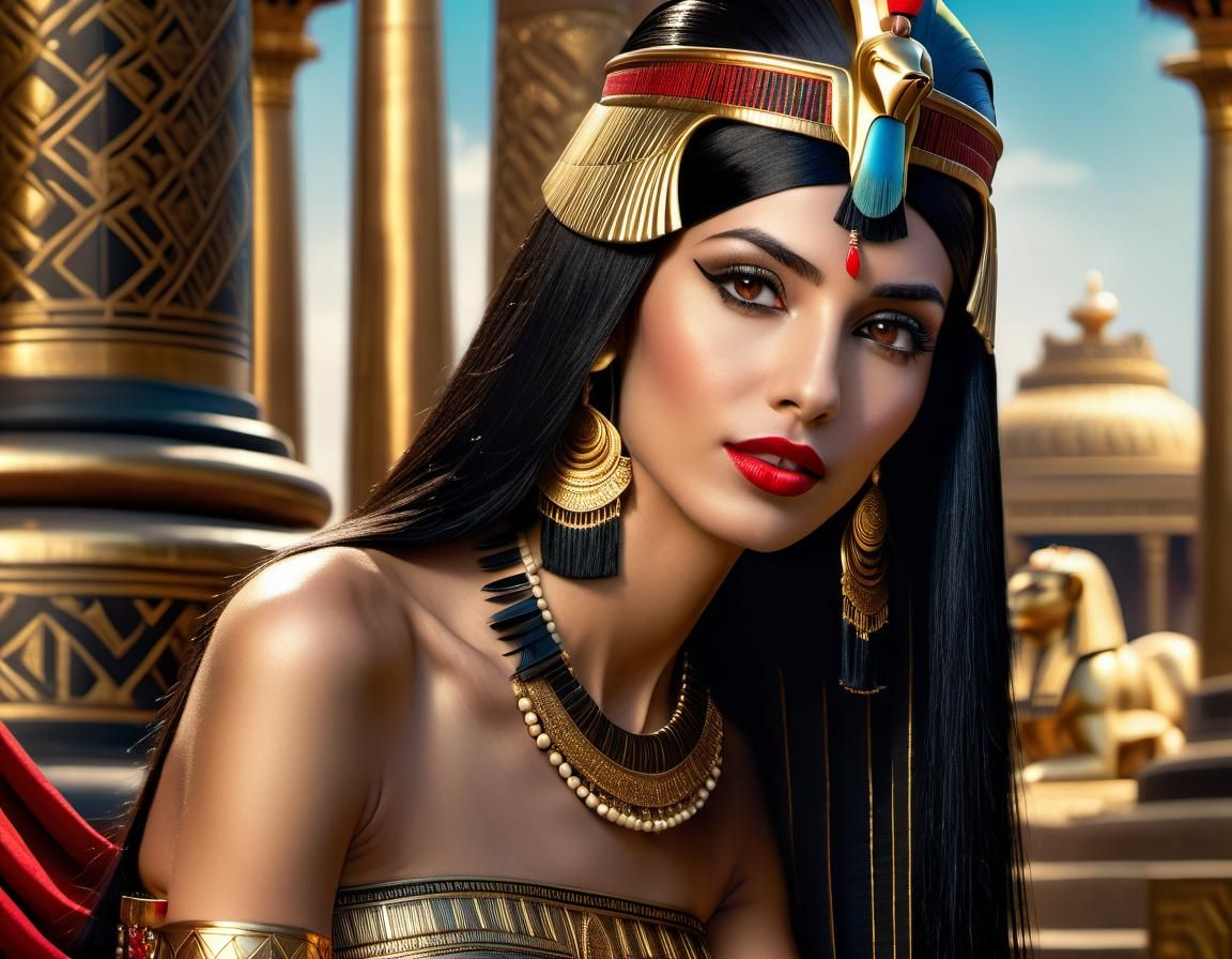 Beautiful Women Of History - Cleopatra #2 - Ai Generated Artwork 