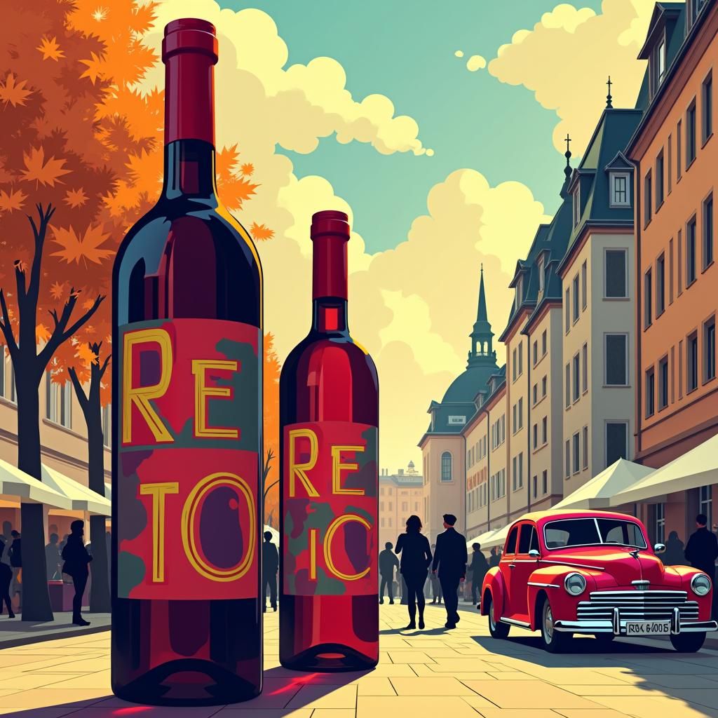 label for a winebottle
7 Friends, good dining, drinking wine, autumn fair hype, Adventure metropol region basel, Clock Museum, phanteon car...