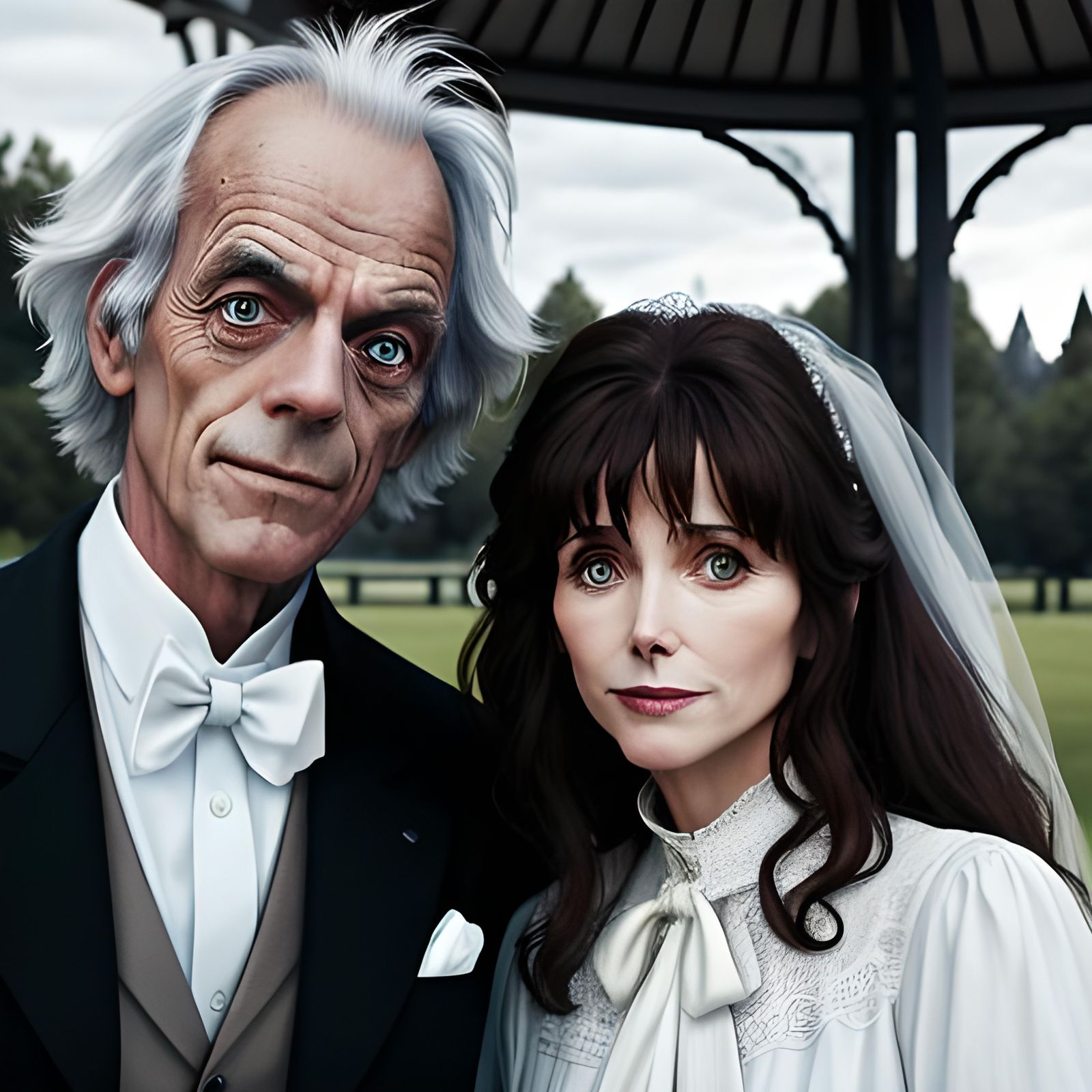 Doc and Clara’s wedding photo - AI Generated Artwork - NightCafe Creator