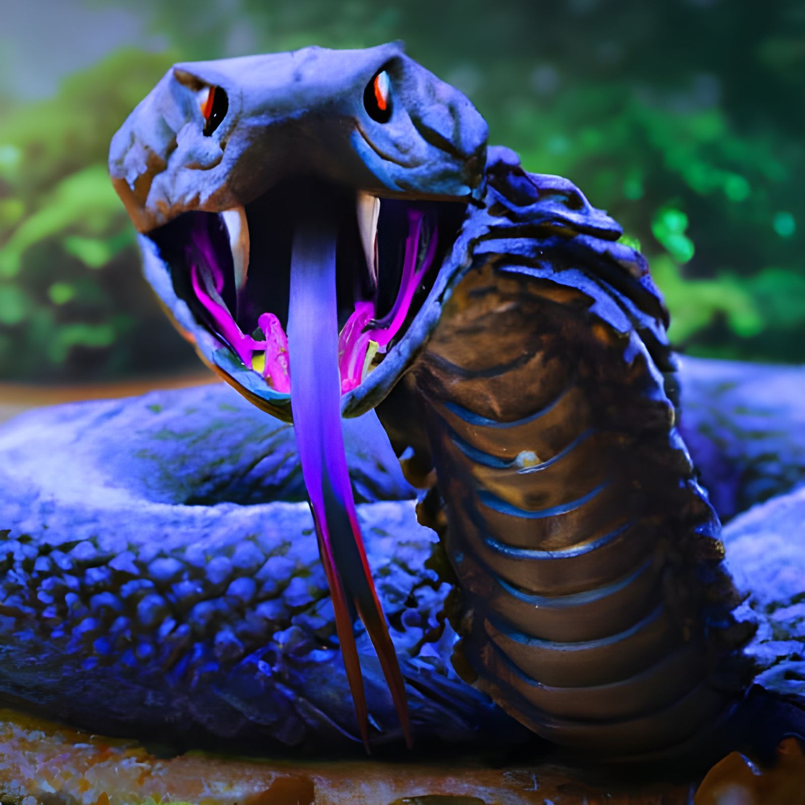 Cobra Snakes - AI Generated Artwork - NightCafe Creator