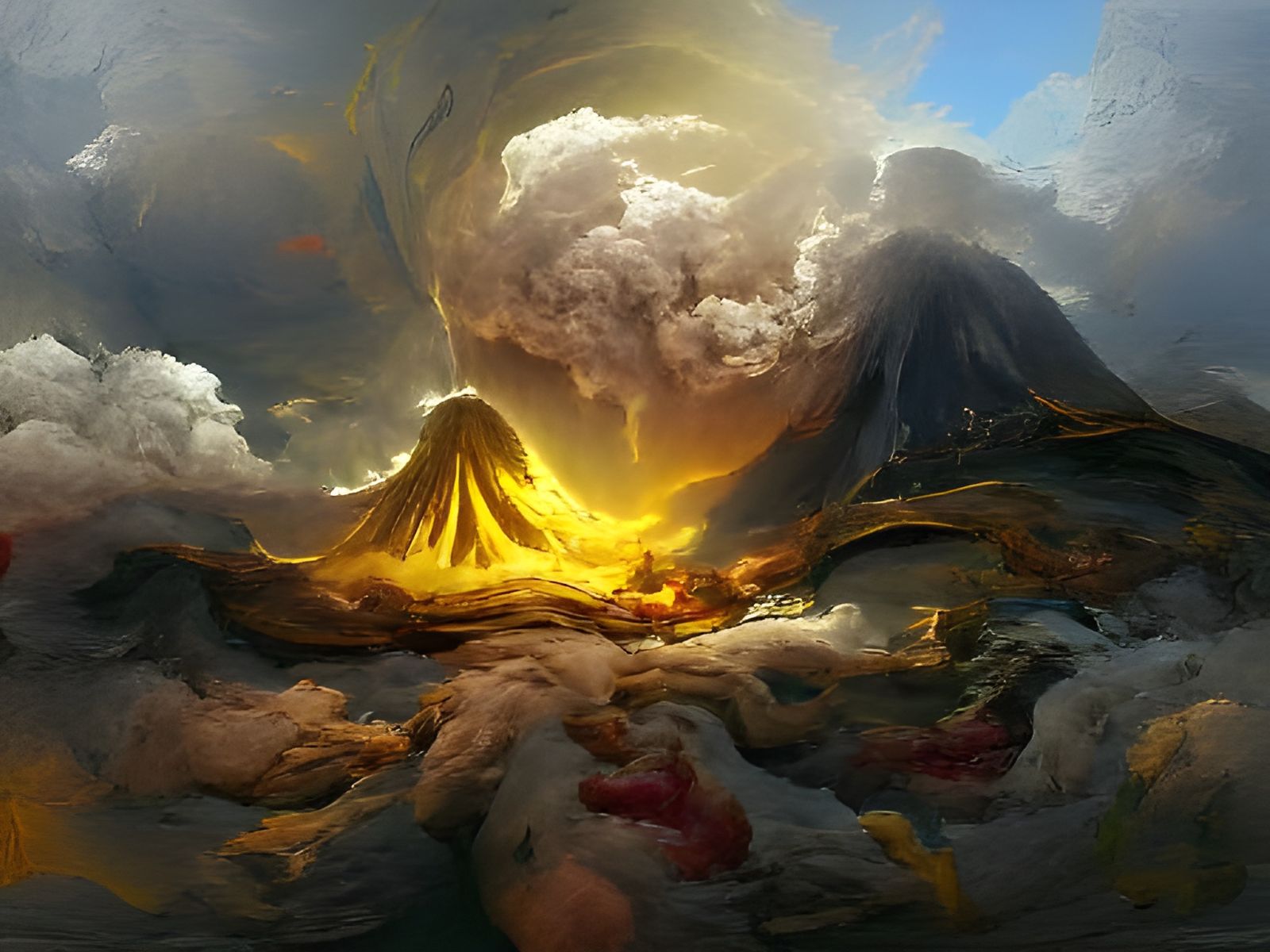 Volcano land  by @Ventrale
