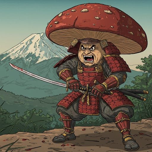 Crazy Mushroom Samuari