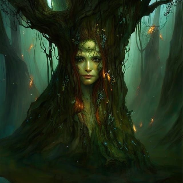 Redhead Druid - AI Generated Artwork - NightCafe Creator