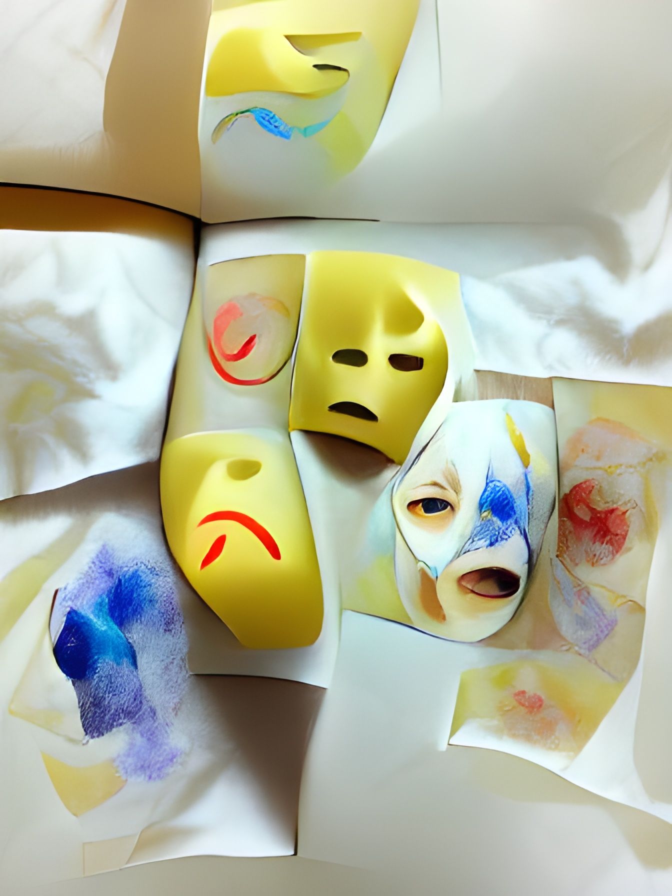 Masking emotions AI Generated Artwork NightCafe Creator