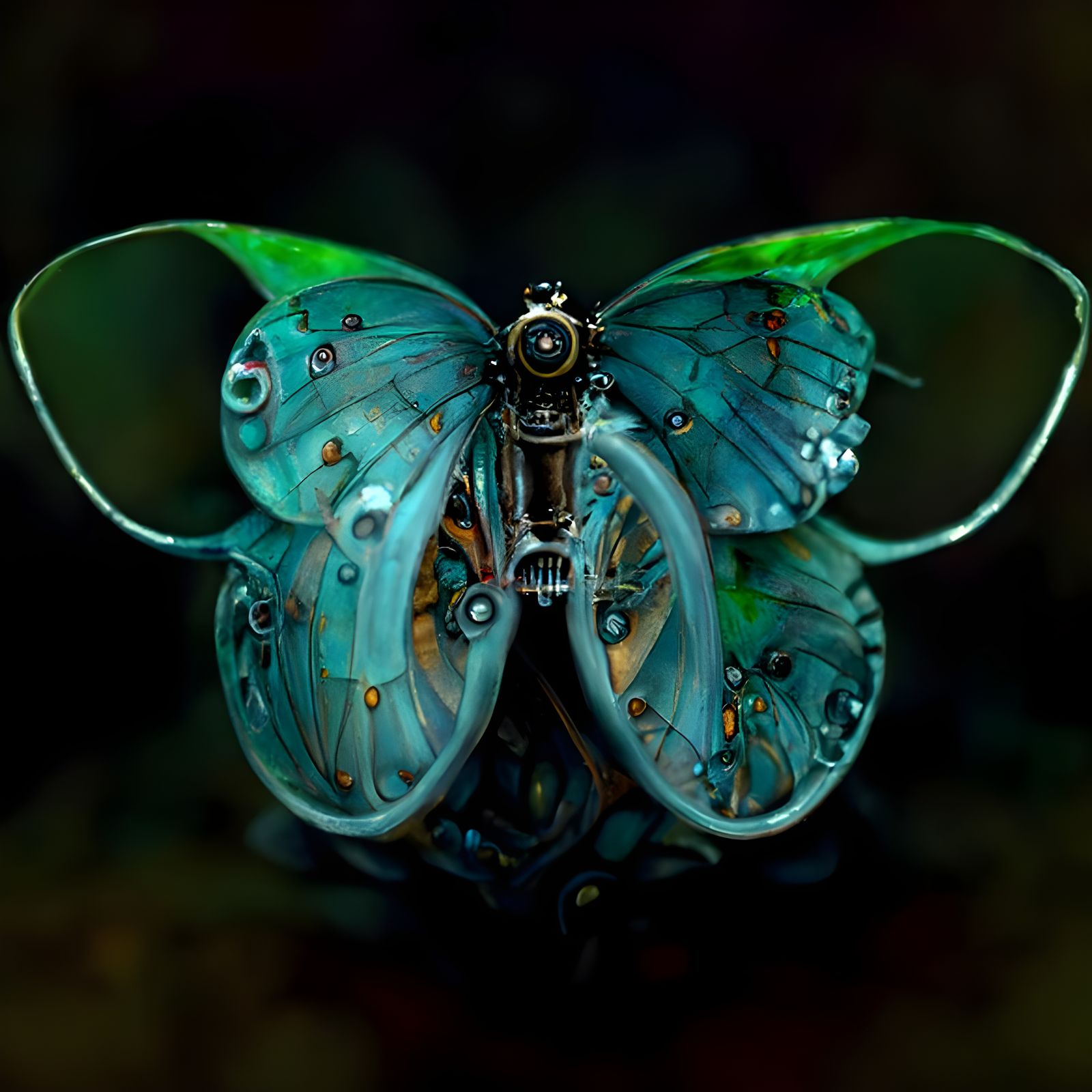 Clockwork Butterfly AI Generated Artwork NightCafe Creator