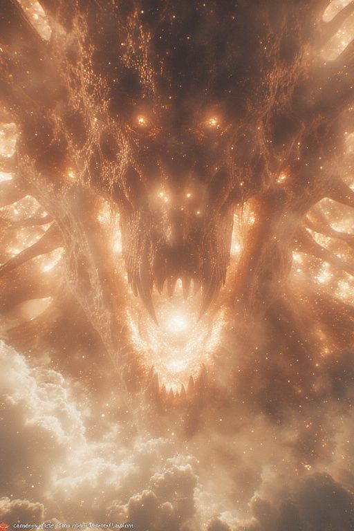 Scary cosmic horror of azathoth in real life towering over e...