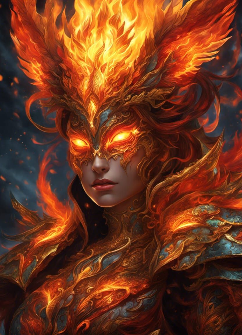 Fire elemental  by @Noquelle