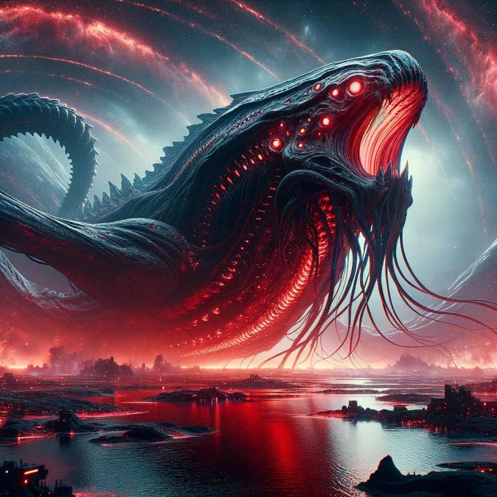 A Leviathan Rises 🐋 - AI Generated Artwork - NightCafe Creator