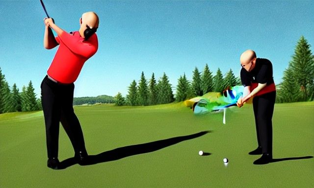 bald jesus golfing realism