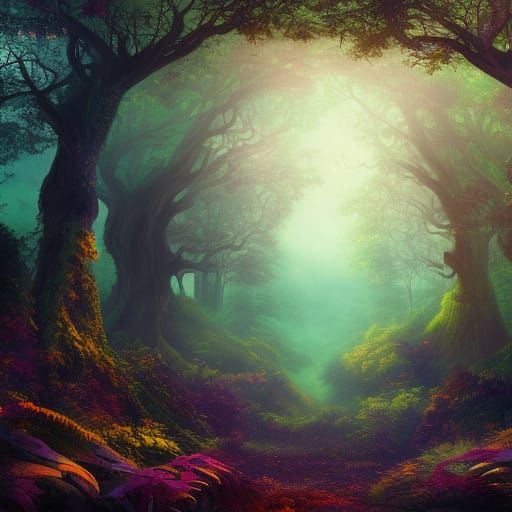 Forest Of Dreams - Ai Generated Artwork - Nightcafe Creator