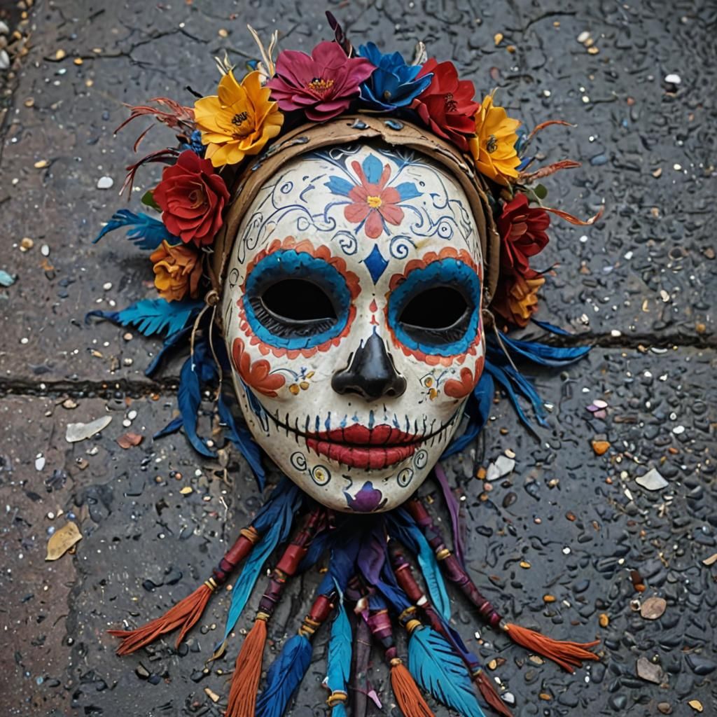 LOST MEXICAN CATRINA MASK