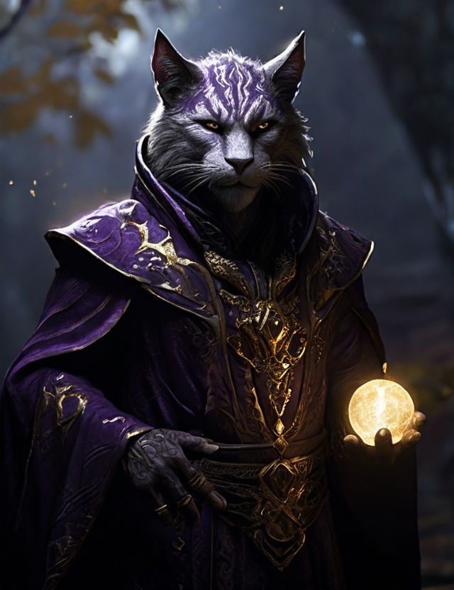 A khajiit male mage
