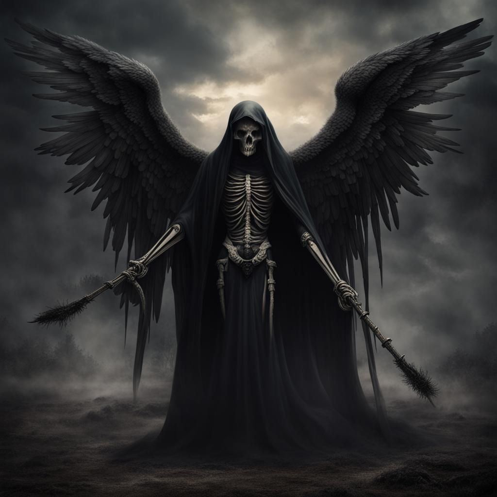 The Angel of Death - AI Generated Artwork - NightCafe Creator