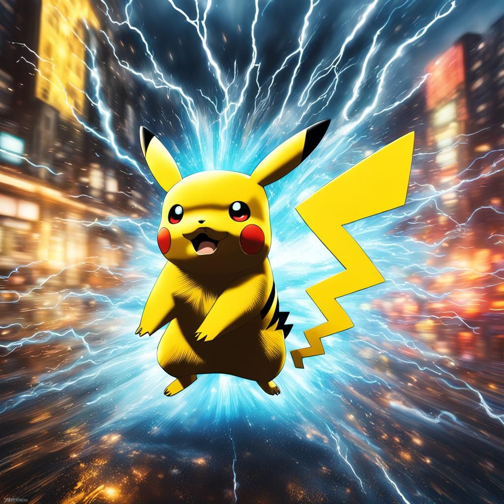 Pikachu thunder shock attack