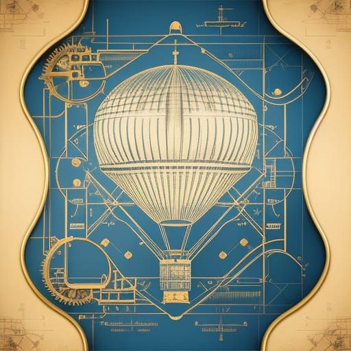 Blueprint - Hot Air Balloon   by @Amarie