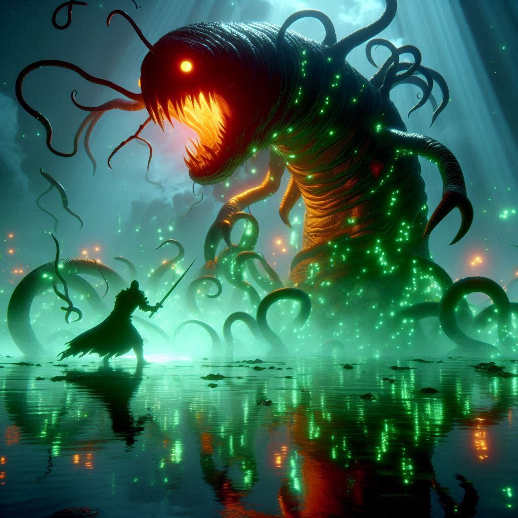 Nobody told him that if he cut off one tentacle, 5 new ones ...