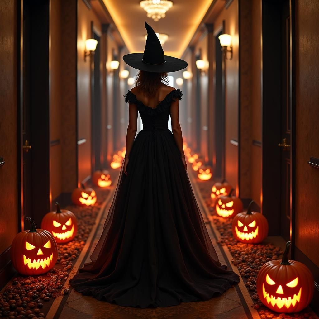 Halloween witch hotel
