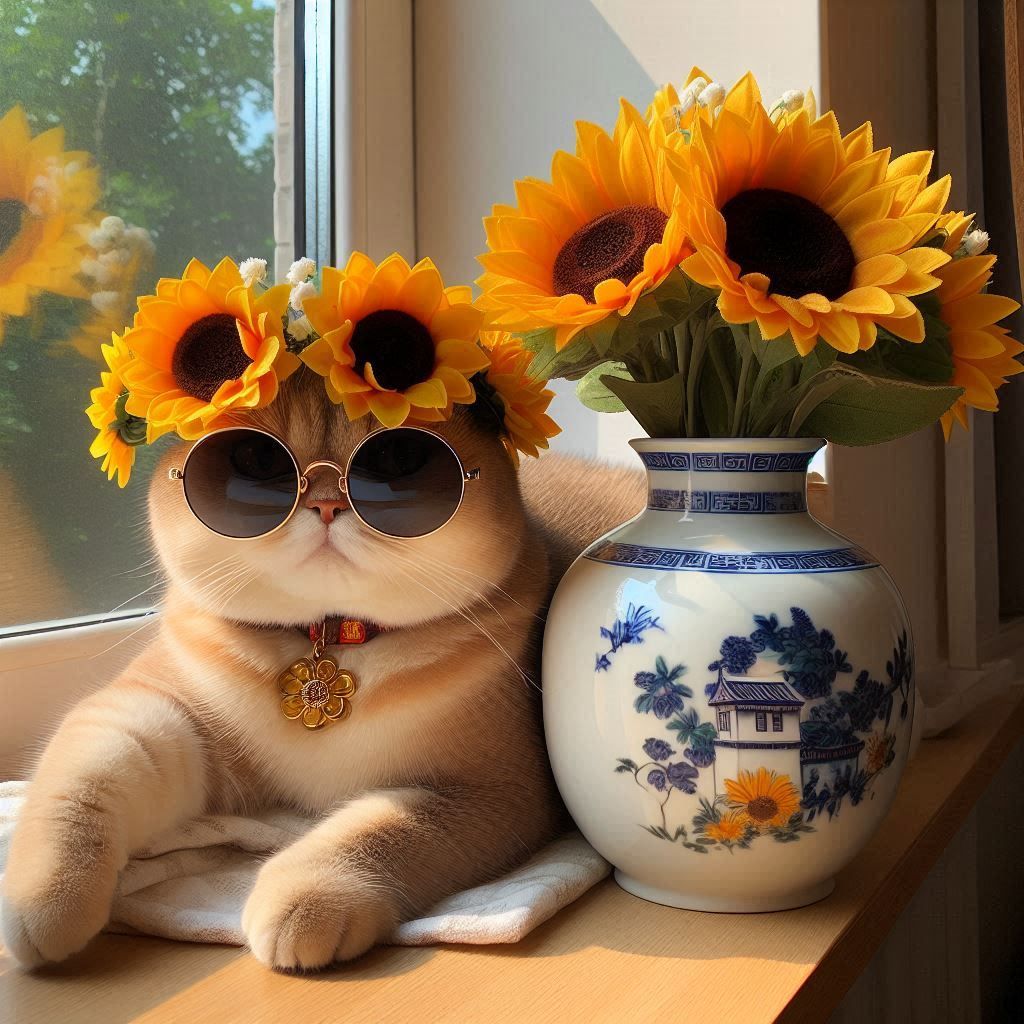 China Cat Sunflower
