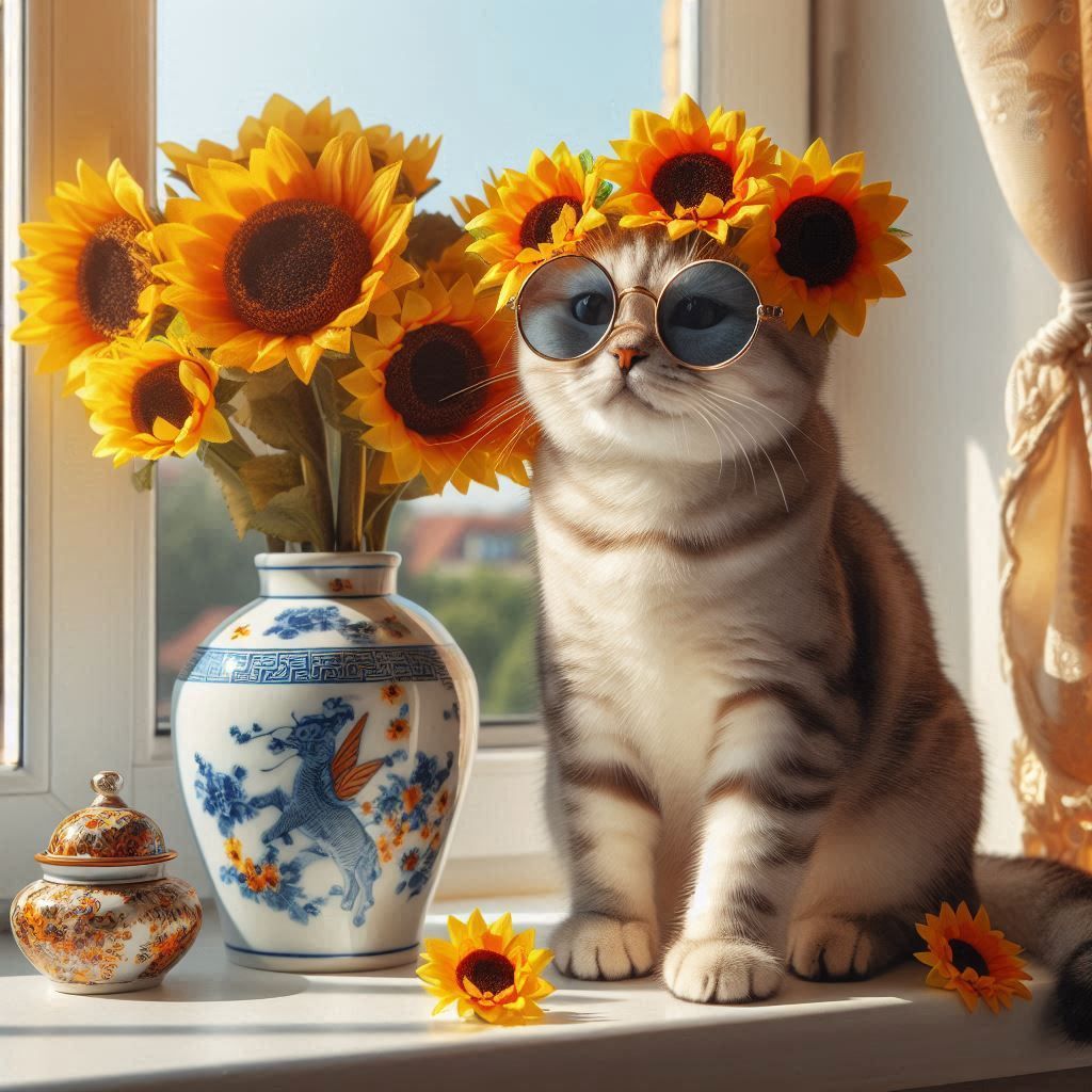 China Cat Sunflower