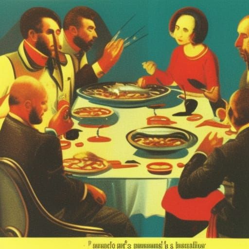 the man's rice is poisoned, space music enters into our busi...