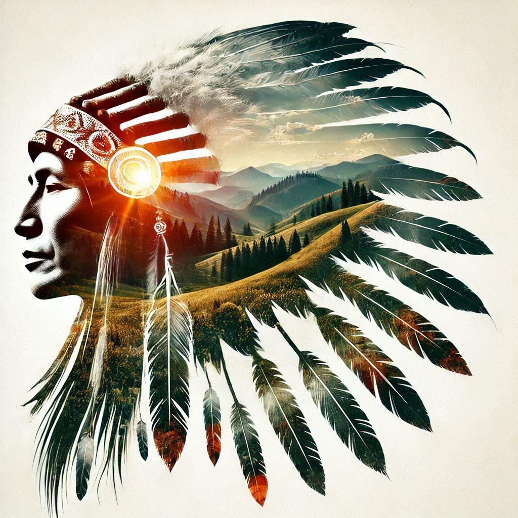 double exposure beautiful fantasy DALL-E 3 portrait landscape..