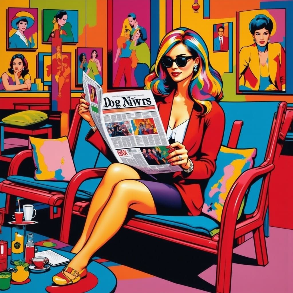 <lora:Pop Art Flux:1.0>  